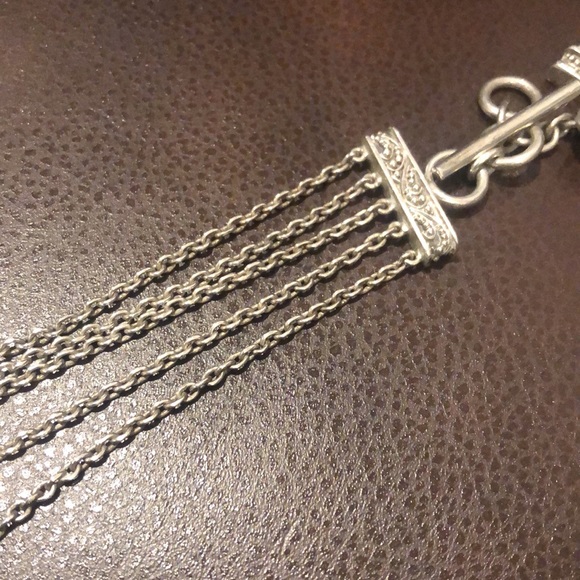 LOIS HILL Sterling Silver Reversible Multi-Strand Floral Pendant Necklace - Picture 14 of 17